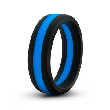 "Performance - Silicone Go Pro Cock Ring - Black/blue/black BL-91102"