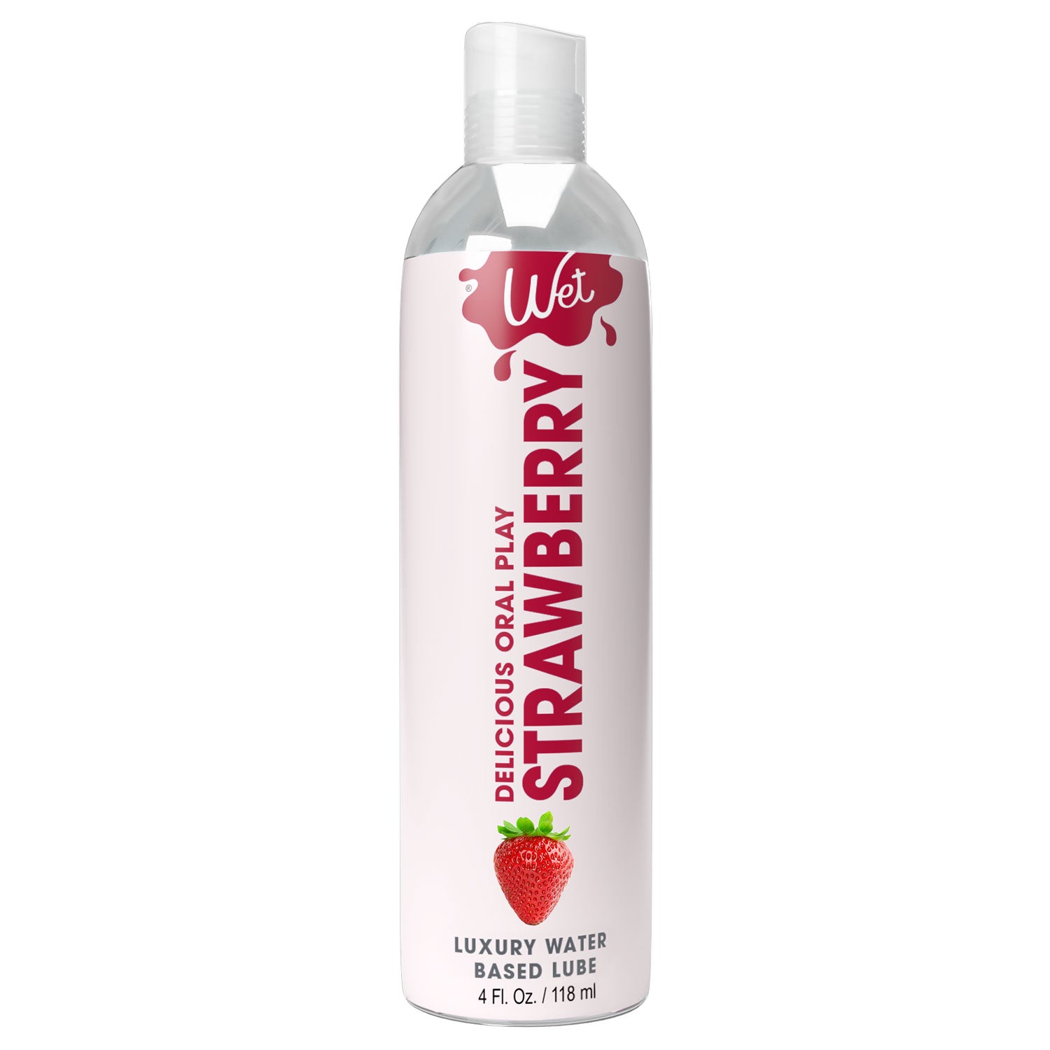 "Wet Delicious Oral Play - Strawberry - Waterbased Flavored Lubricant 4 Oz WT21525"