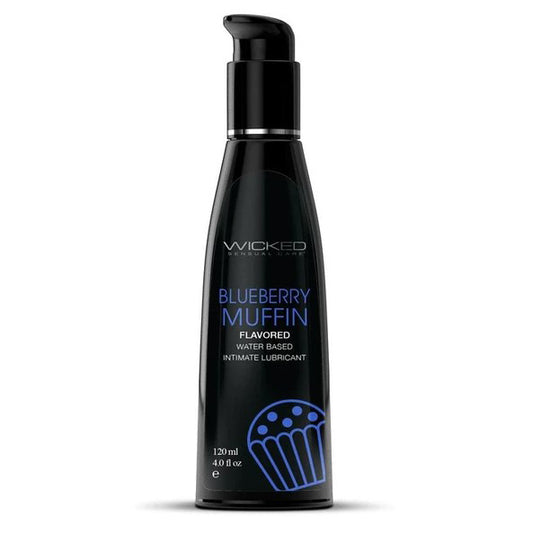 Aqua Blueberry Muffin Flavored Water Based  Intimate Lubricant - 2 Fl. Oz.