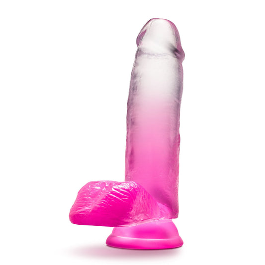 B Yours - Sugar Magnolia - 7 Inch Dildo - Fuchsia BL-38500